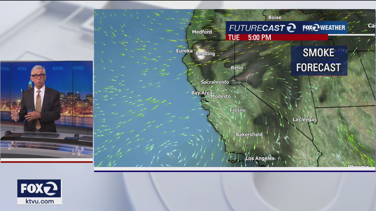 Smoke forecast: Bay Area air quality improving