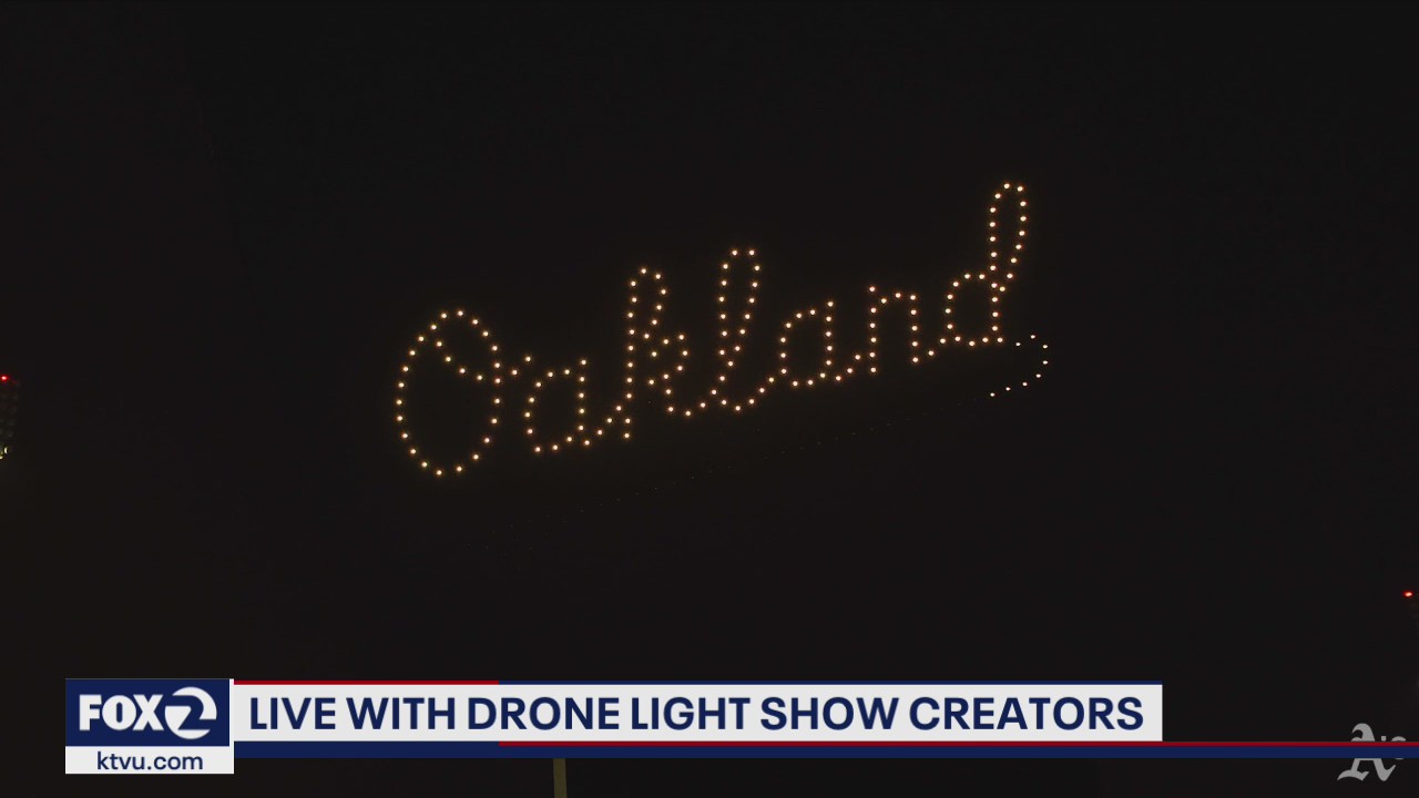 Meet the creators behind the first ever drone light show at an MLB game