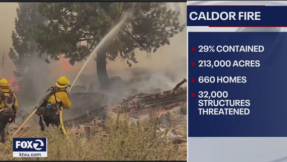Better weather helping firefighters contain Caldor Fire