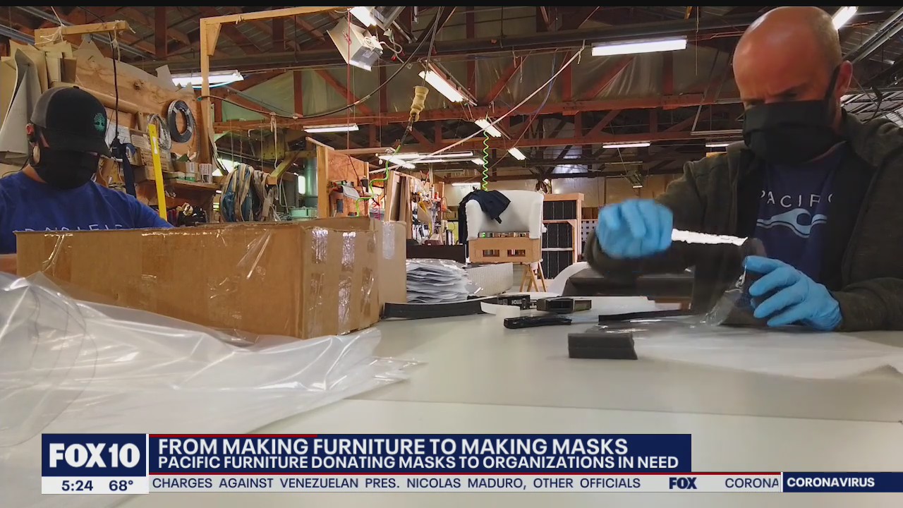 From making furniture to making masks: business helping out organizations in need during coronavirus pandemic