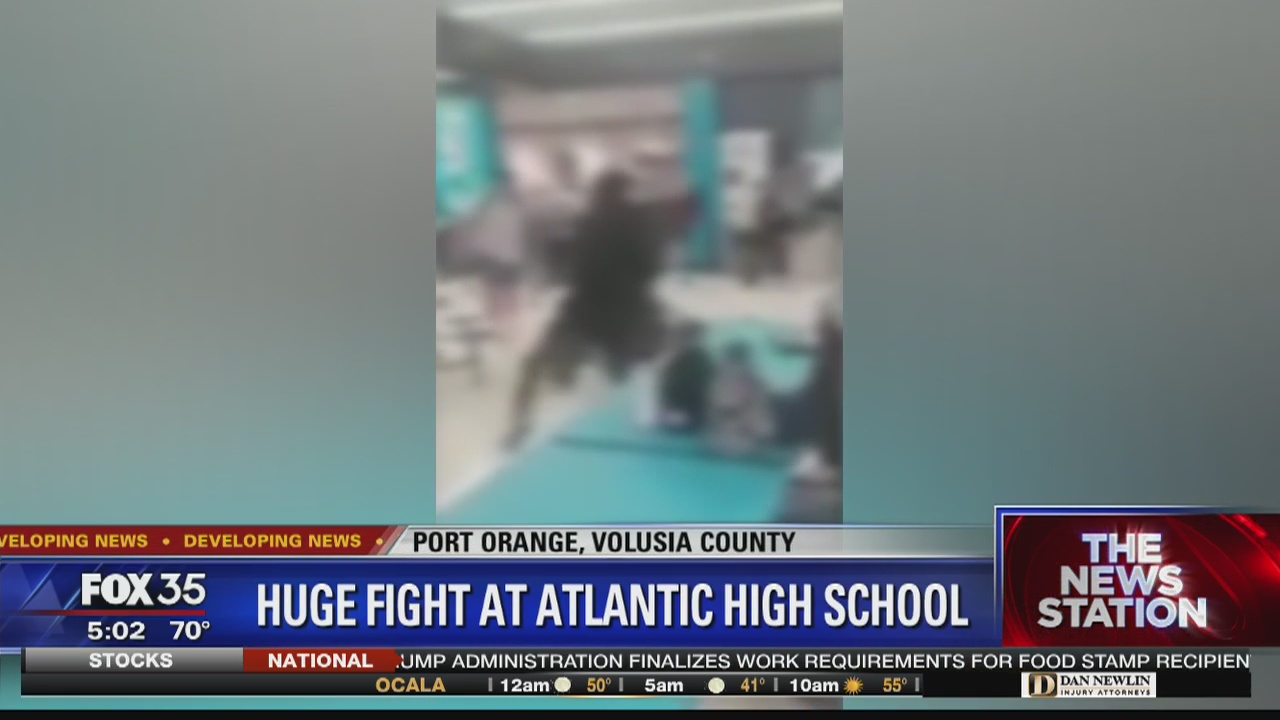 Huge fight at Atlantic High School