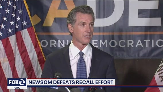 California Governor Gavin Newsom defeats recall effort