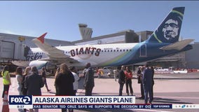 Check out the Alaska Airlines Giants-themed livery