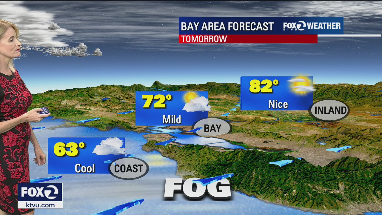 SATURDAY FORECAST: Noticeably cooler temps across the Bay Area