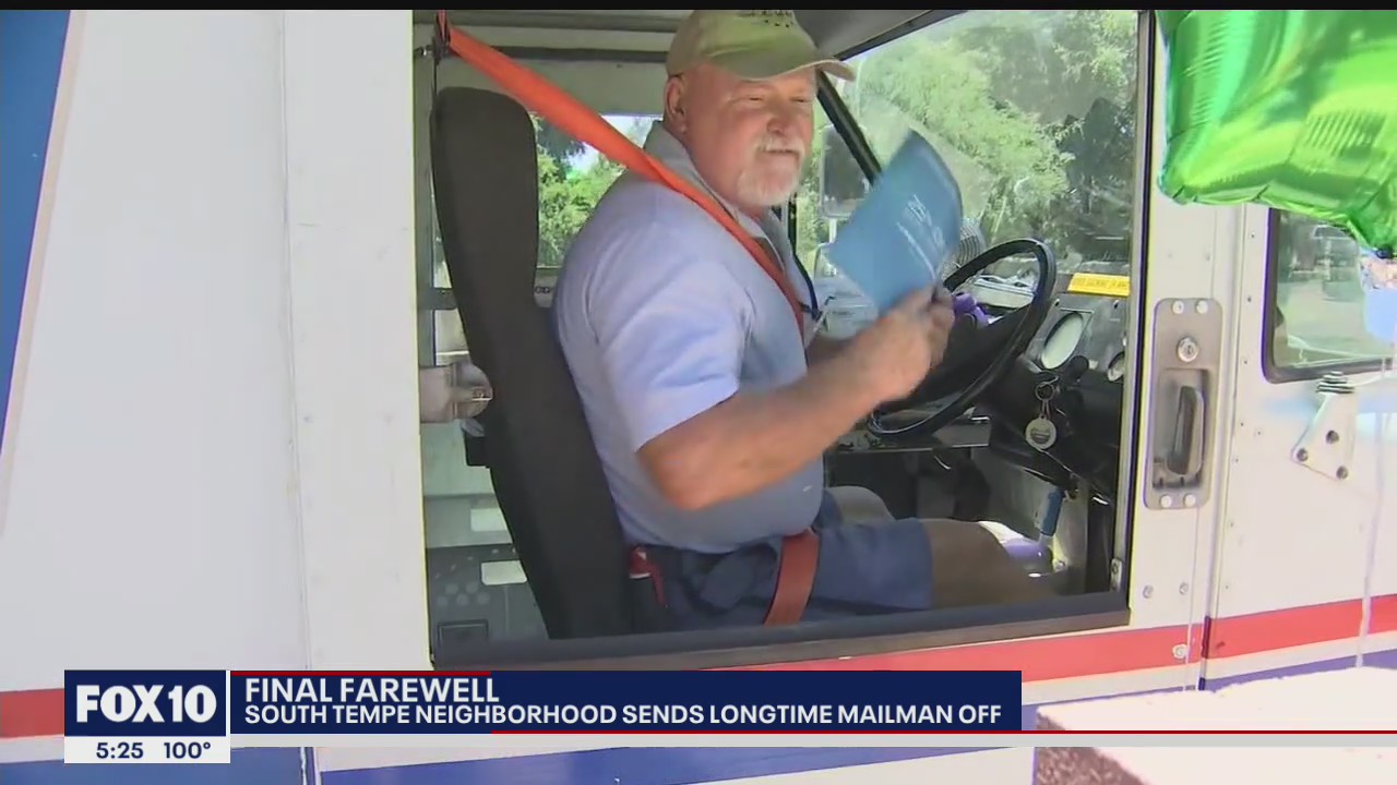 East Valley neighborhood gives retiring postman a proper sendoff