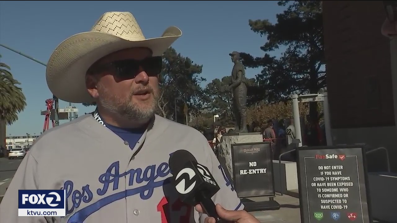 Dodgers, Giants fans pour into Oracle Park for Game 5