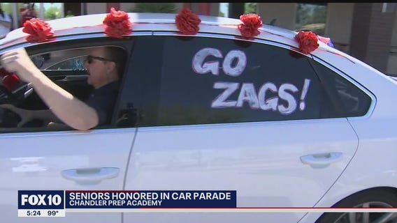 Parade held for graduating seniors in one Valley high school