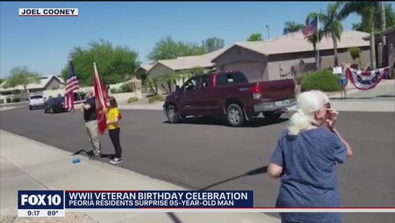 Peoria community gives WWII veteran a special birthday surprise