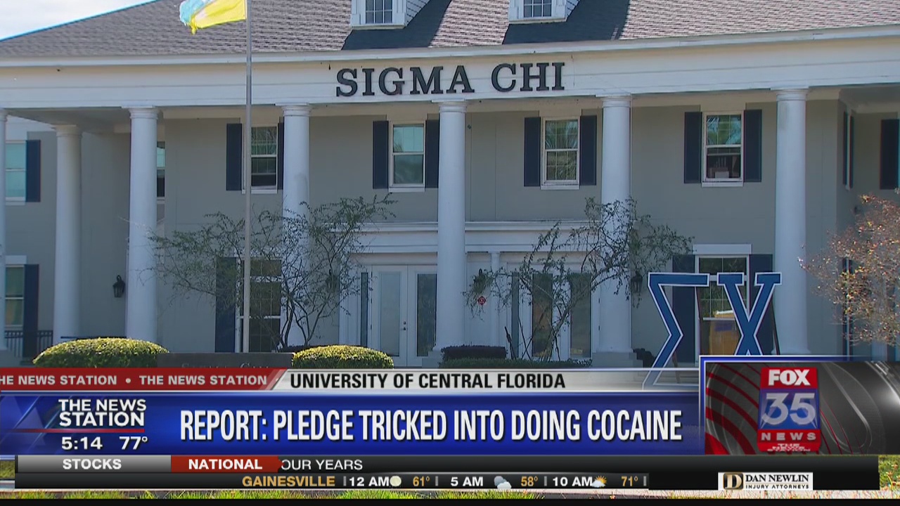 Report claims UCF fraternity pledge tricked into doing cocaine