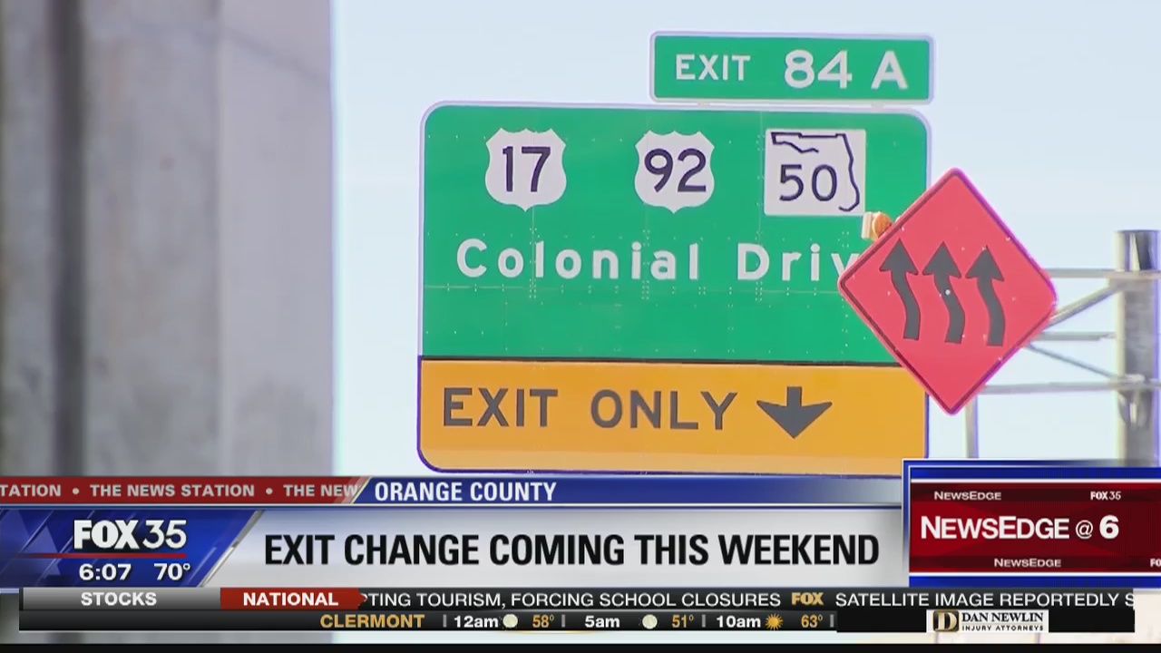 Exit change coming for Colonial Drive this weekend