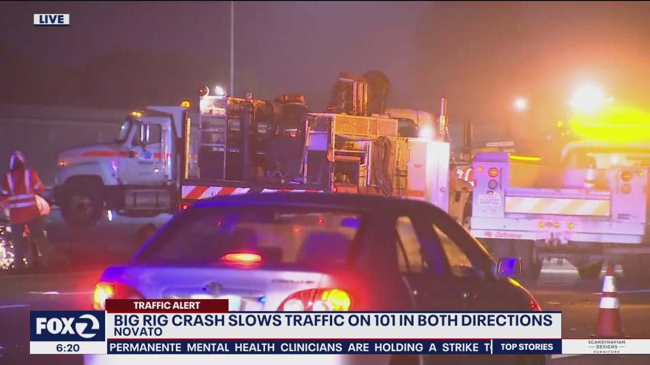 Big rig crash in Novato snarls morning traffic | KTVU FOX 2