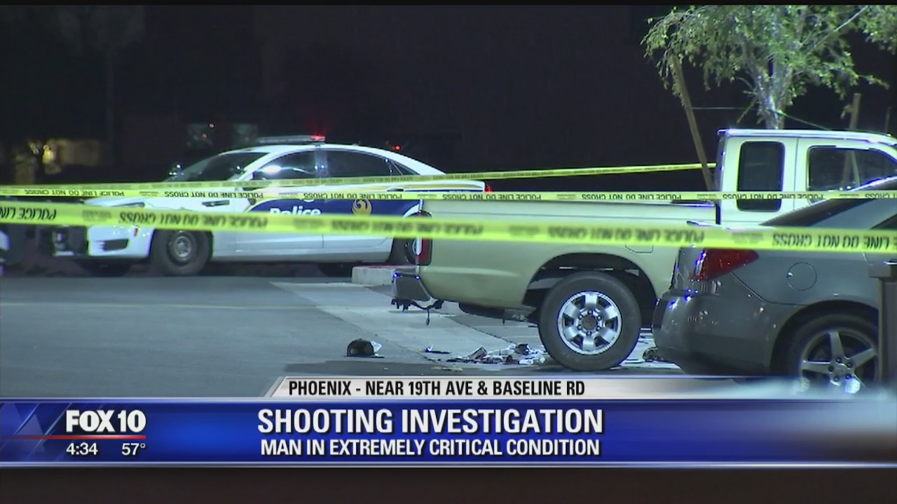 Phoenix Police: Man in extremely critical condition following shooting ...