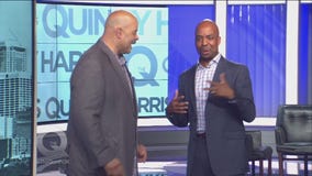 Q acts out some scenes with actor Brian A. Wilson