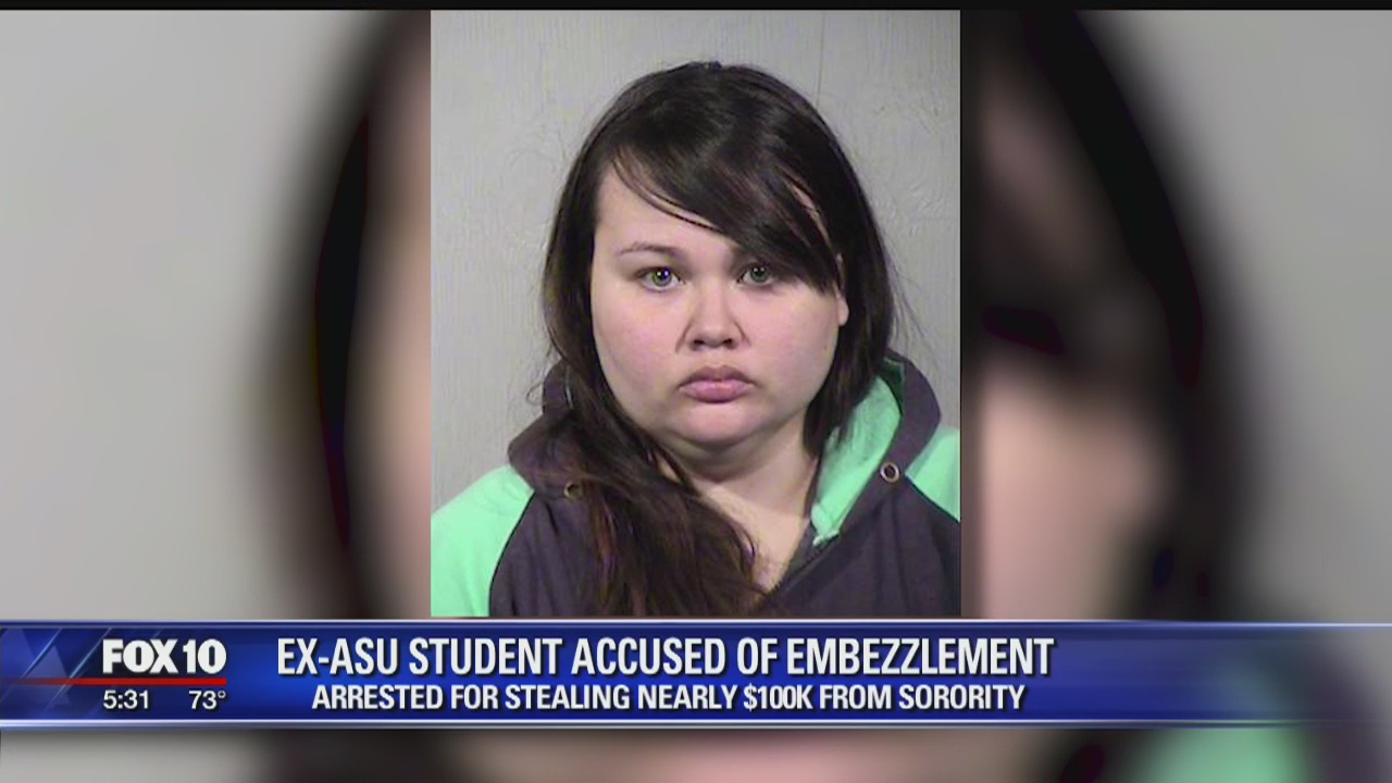 Ex-ASU student accused of stealing nearly $100,000 from her sorority