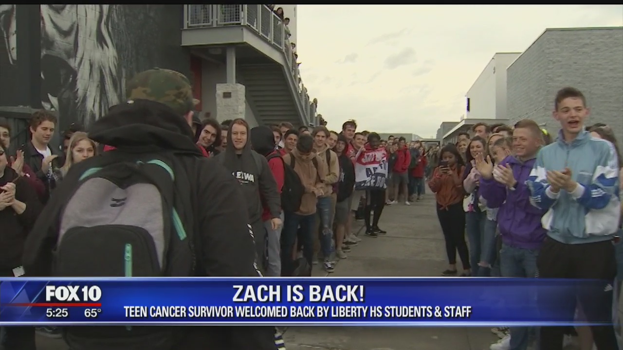 Teen returns to West Valley high school after battling cancer