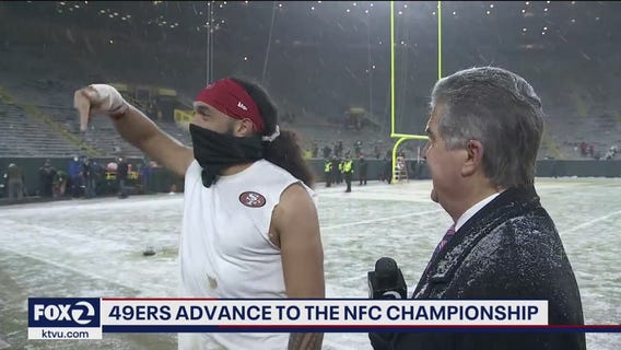 49ers' Talanoa Hufanga talks to KTVU
