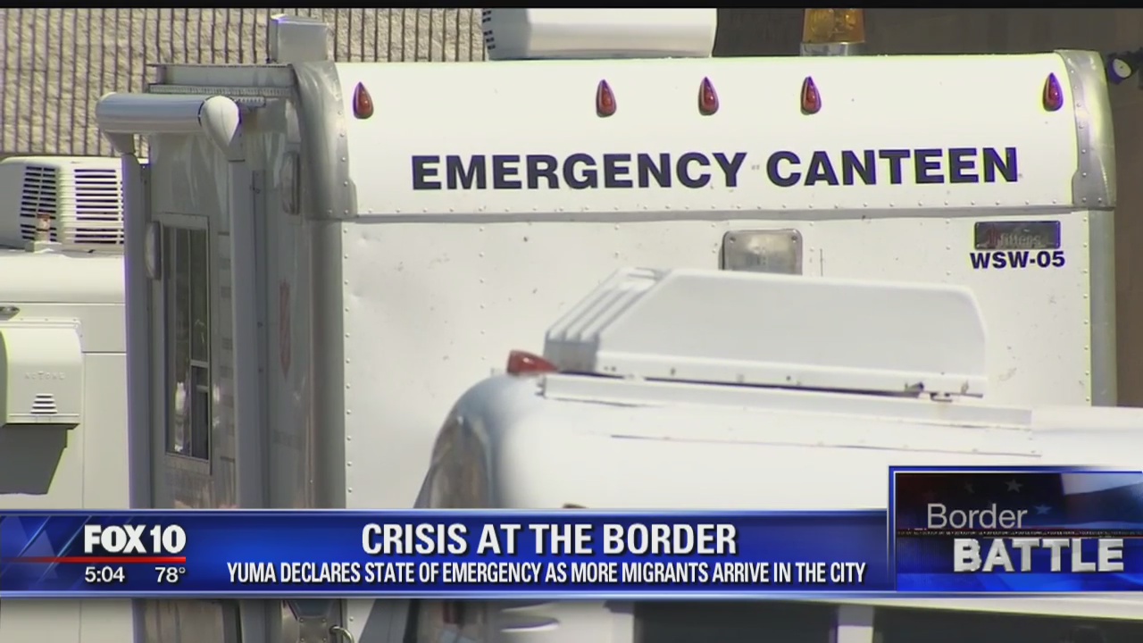 Yuma declares emergency at the border over migrants