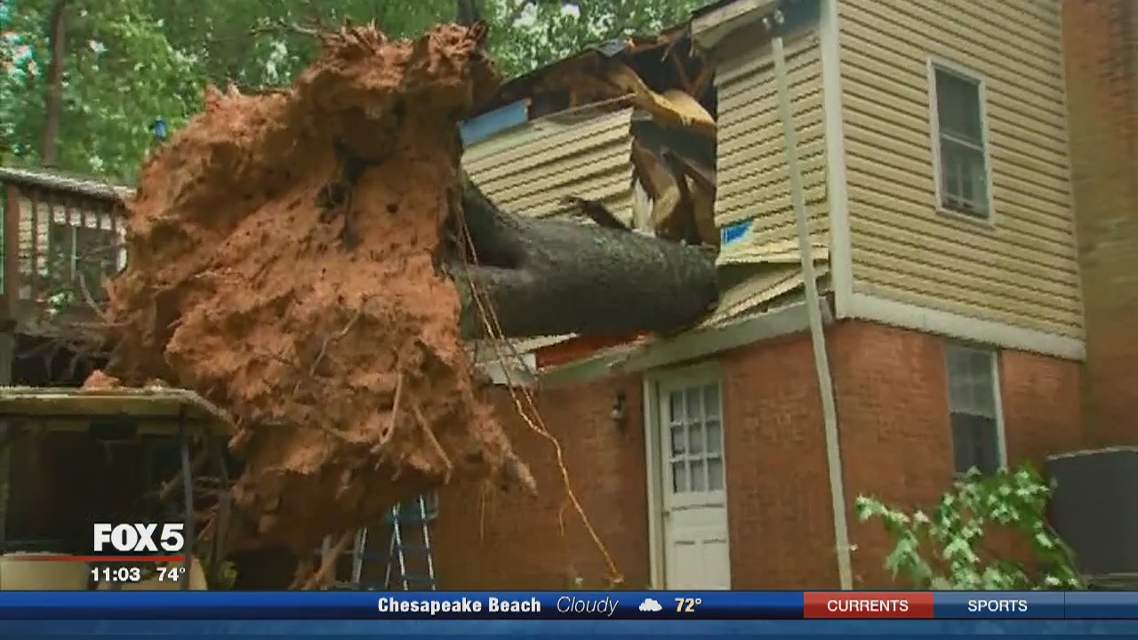 Several homes damaged after severe storms hit the DC region | FOX 5 DC