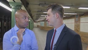 Quincy hangs on the subway with 'Derailed' on his day off