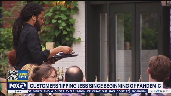 Customers tipping less generously since the beginning of the pandemic