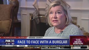 Woman encounters burglar inside home