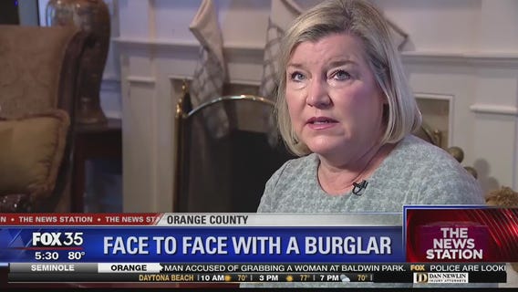 Woman encounters burglar inside home