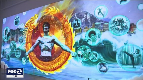 Bruce Lee mural pays homage to legendary martial artist