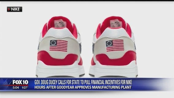 Ducey to pull Nike plant incentives following shoe design flap