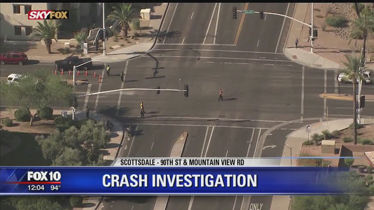 Crash involving pedestrian in Scottsdale