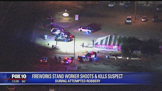 Goodyear Police: Suspect dead after attempted armed robbery of a fireworks stand