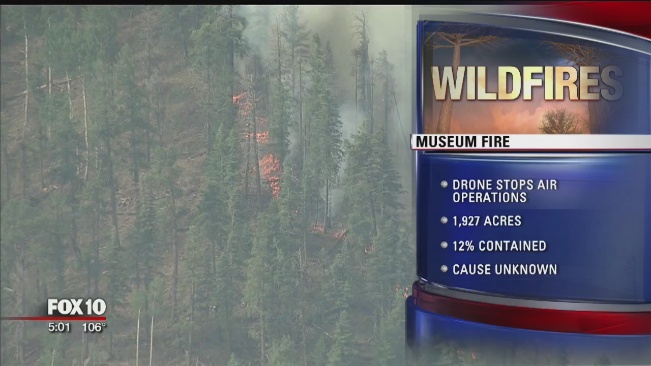 FOX 10 tours the front lines of the Museum Fire