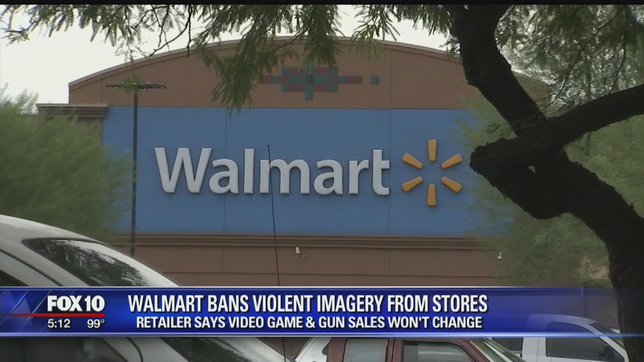 Walmart bans violent imagery from stores
