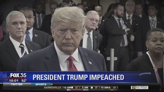 President Donald Trump impeached by US House on 2 charges