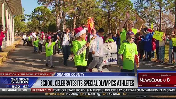 School celebrated Special Olympics athletes