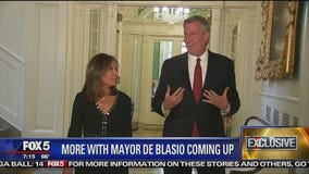 De Blasio Talks MTA with Rosanna Scotto