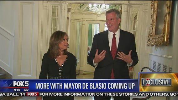 De Blasio Talks MTA with Rosanna Scotto