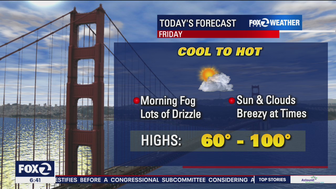 Cool and drizzle near the coasts, much hotter inland