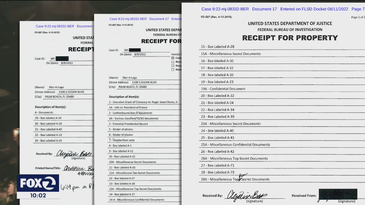 FBI seized top secret documents in Trump estate search | KTVU FOX 2