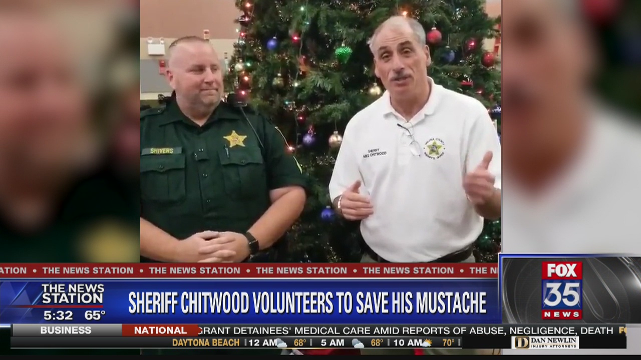 Volusia sheriff shaves trademark mustache for a good cause