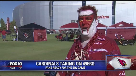 Fans get ready for Thursday Night Football game between the Arizona Cardinals and the 49ers