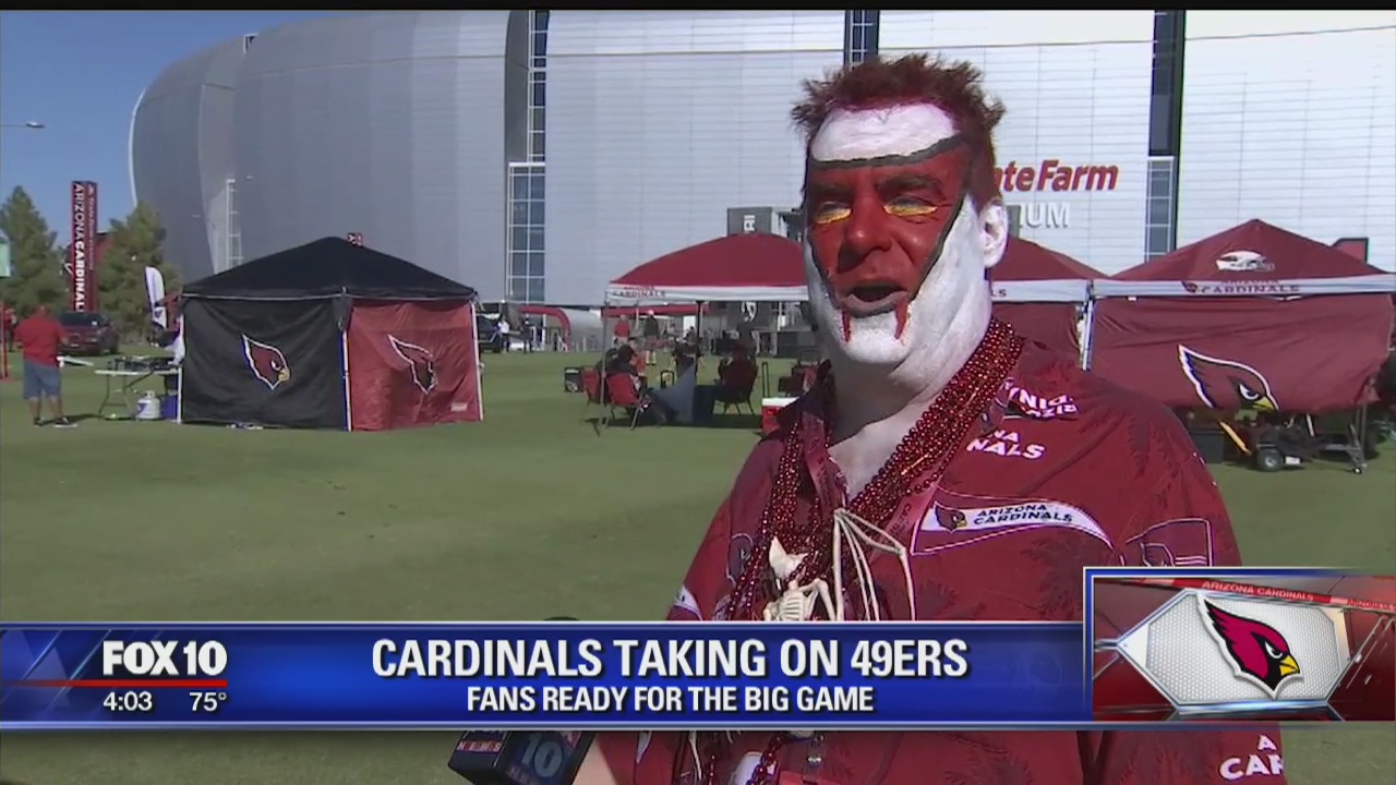 Fans get ready for Thursday Night Football game between the Arizona Cardinals and the 49ers
