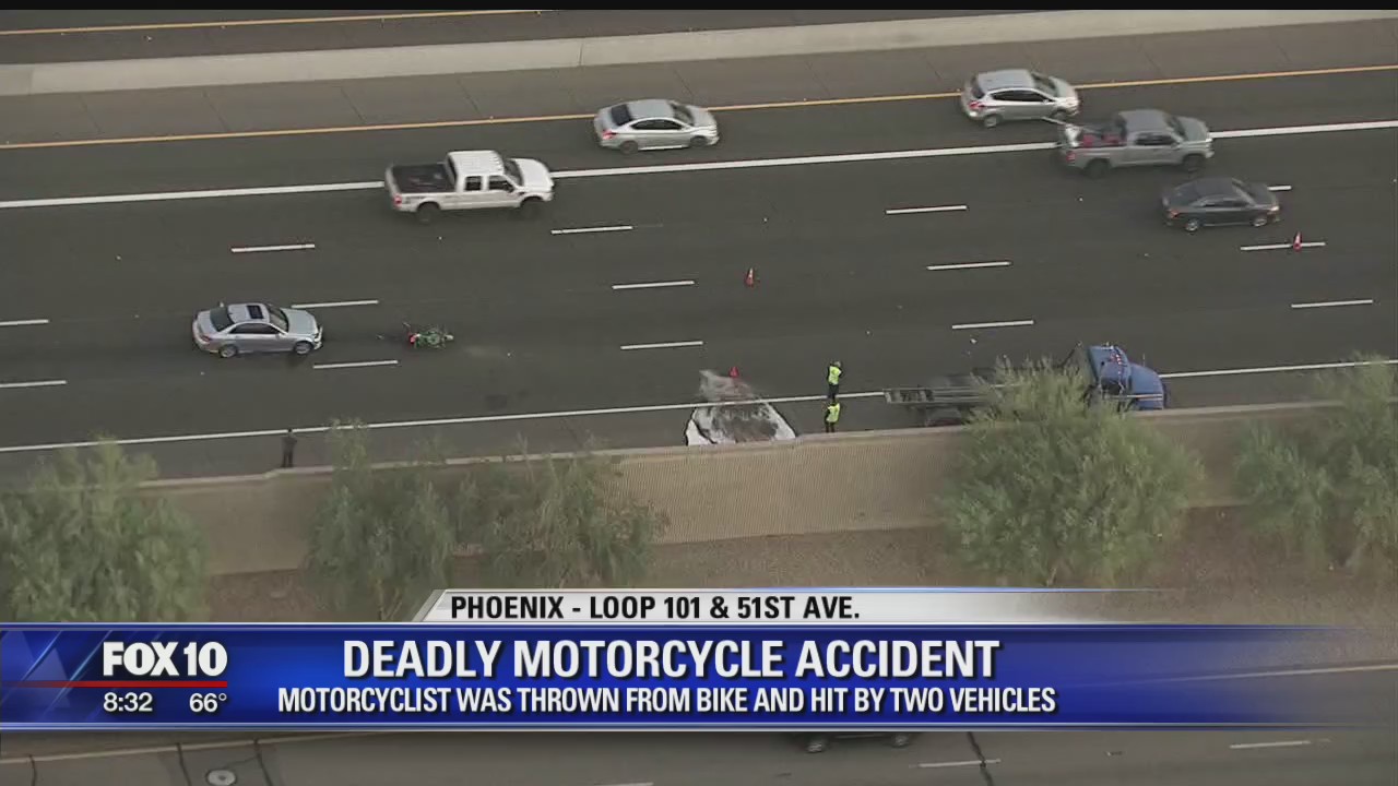 Motorcyclist dies after being rear-ended, thrown from bike and hit by 2 ...