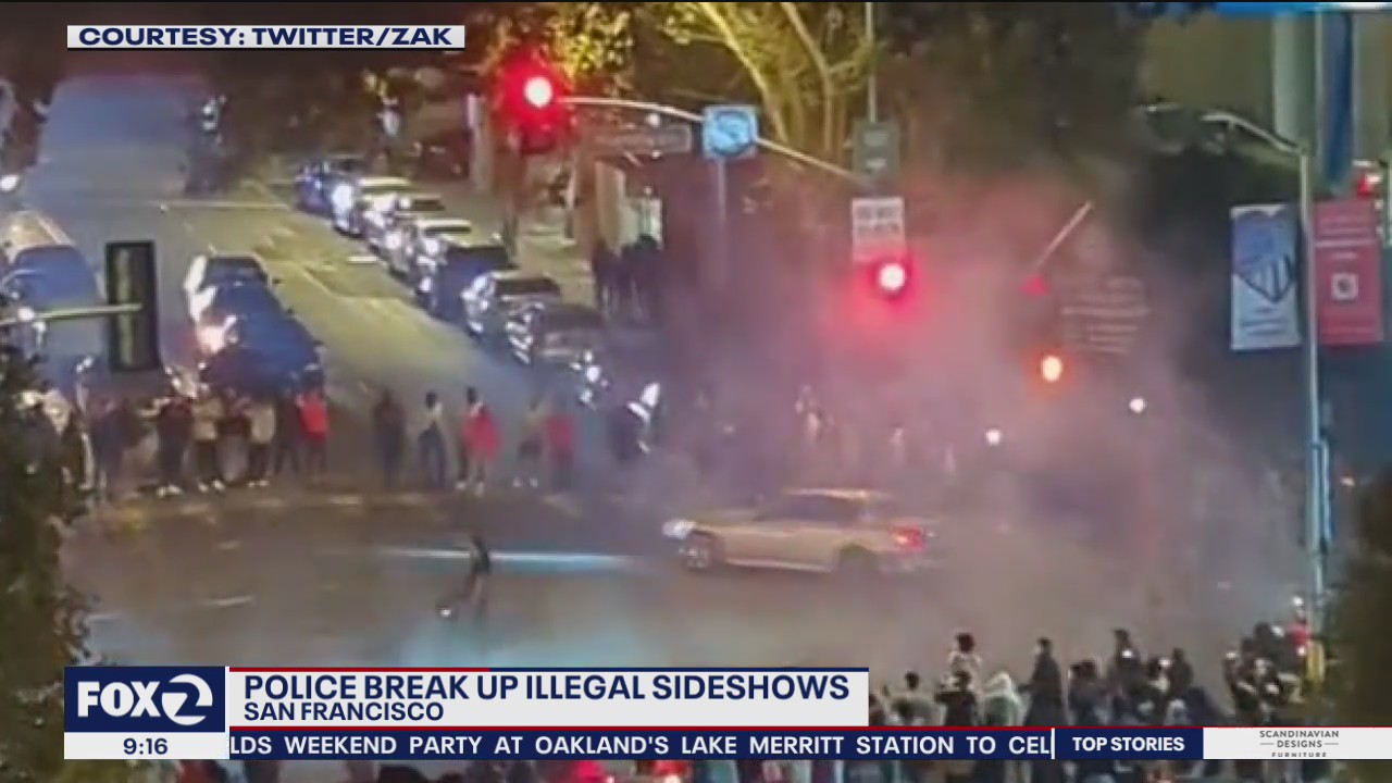 Sideshows take center stage on San Francisco streets