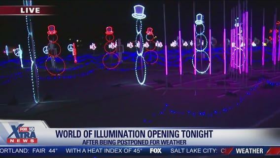 After storm delay, Glendale's World of Illumination officially opens