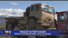 GCSO: Boy, girl dead after vehicle was washed down Tonto Creek; 1 child still missing