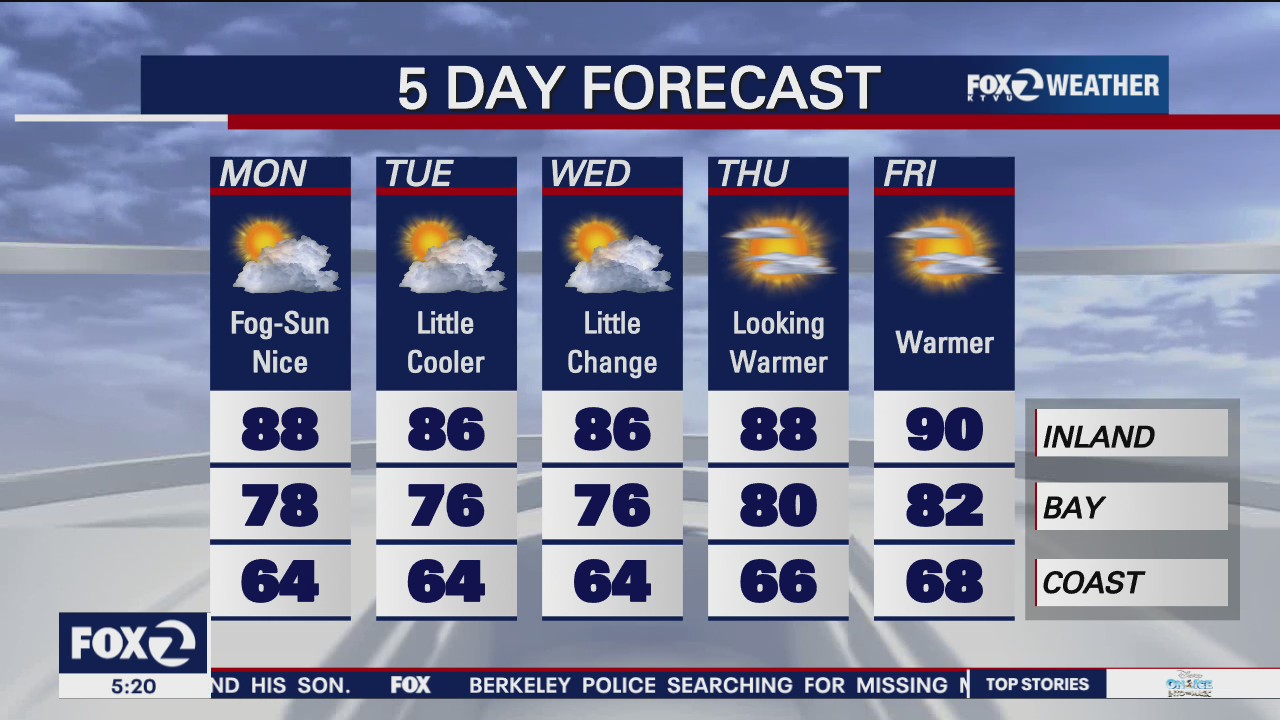 Foggy morning keeps temperatures mild