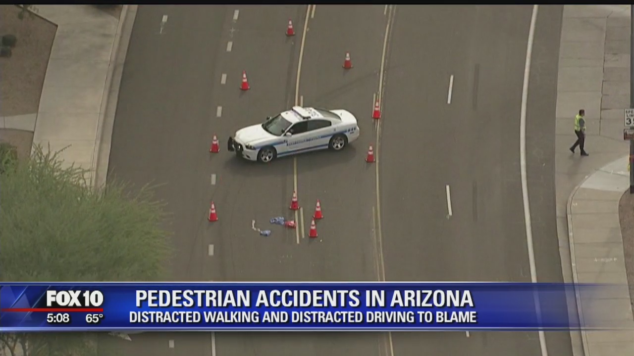 Distractions largely to blame for pedestrian accidents in Arizona