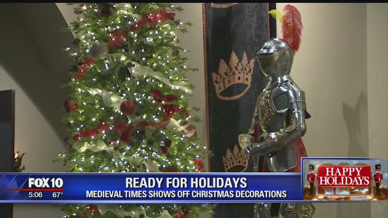 Medieval Times shows off Christmas decorations