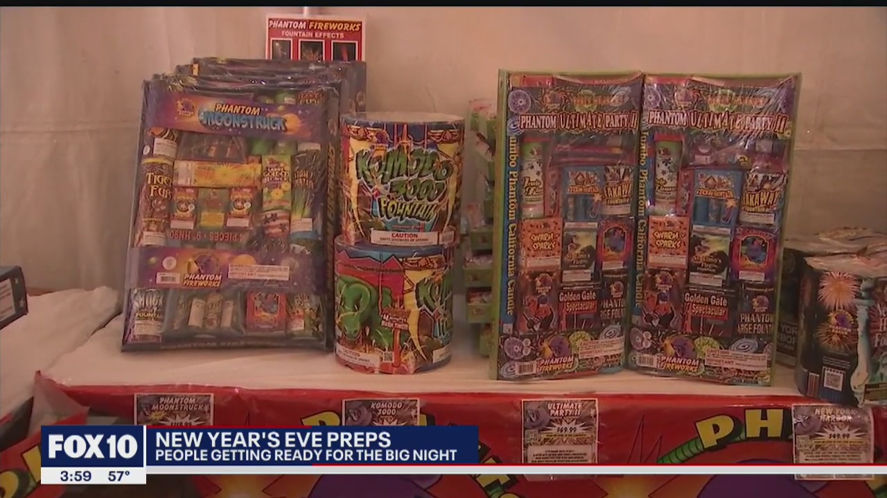 People making last-minute trips to the store to prep for New Year's Eve