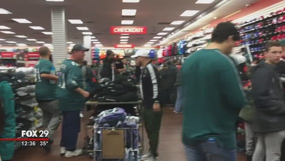 Eagles fans flock to buy up Super Bowl champion merch